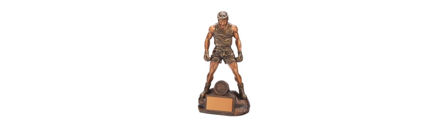 ULTIMATE BOXING FIGURE RESIN TROPHY - 4 SIZES - 20.5CM - 26.5CM